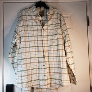 CABELAS OUTFITTER SERIES MULTICOLOR LONGSLEEVE SHIRT SIZE XL TALL 100% COTTON